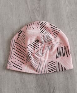 Pamučna kapa Roza sa linijama