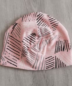 Pamučna kapa Roza sa linijama